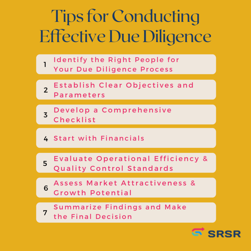 due diligence tips